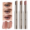 3-Color Gradient Eyeshadow Stick, Waterproof Cream-to-Powder Eye Shadow, Long-Lasting Blendable