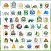 48 Camping Themed Iron-On Patches for DIY Crafts