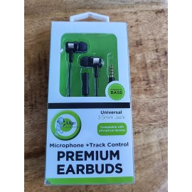 UGO Universal  Microphone Plus Track Control Premium Earbuds