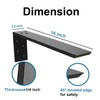 WINKER Countertop Support Bracket Heavy Duty Granite Hidden Forward L