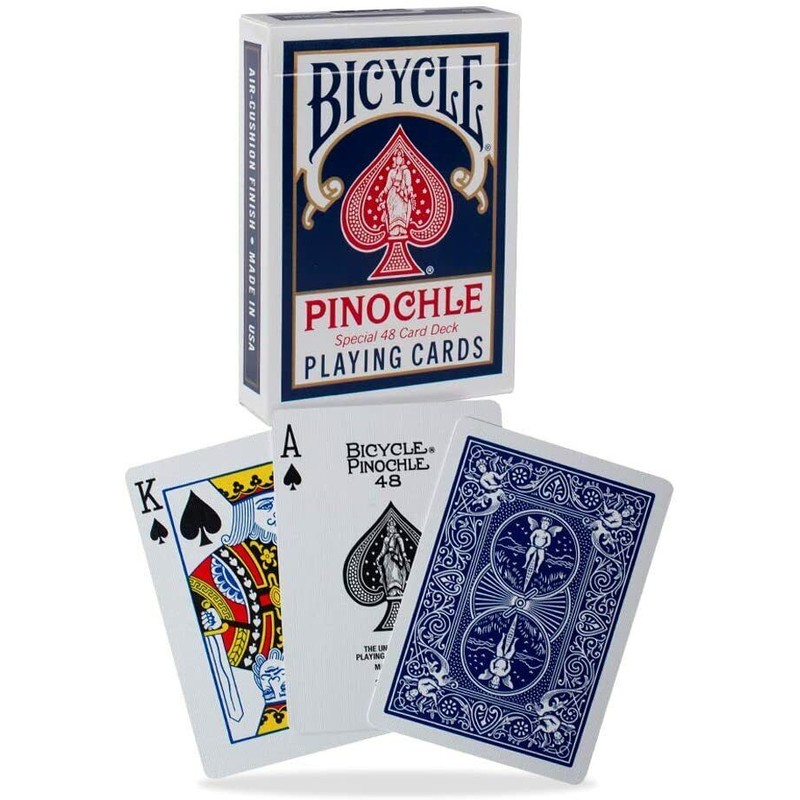 Bicycle® Pinochle (48) Standard Playing Cards, 6-Decks (3-Red, 3-Blue), *NEW*