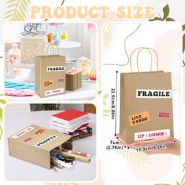 24 Pcs Animal Jungle Birthday Favor Bags DIY Reptile Party Goodie Bags with Handles Safari Animal Gift for Paper Wildlife Goodie Bag for Animal Themed Birthday Party Supplies