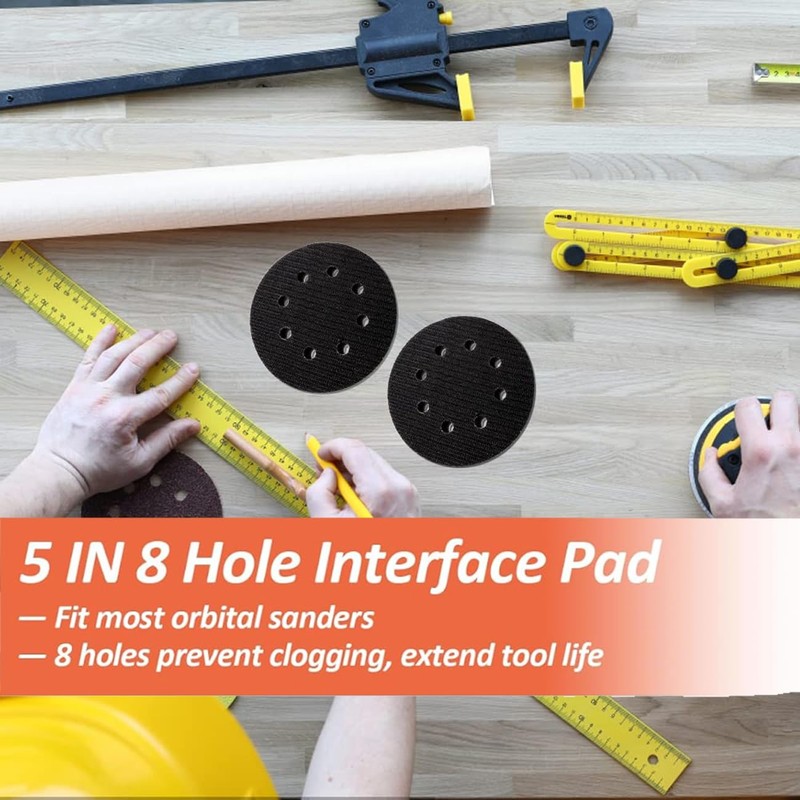 Hook and Loop Soft Sponge Cushion Buffing Backing Pads, 12.5