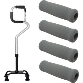 Bcautay 4Pcs Cane Replacement Hand Grip Replacement Walking Cane Hand Grip Walking Canes