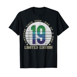 19 Year Old Gifts Vintage 2006 Limited Edition 19th Birthday T-Shirt