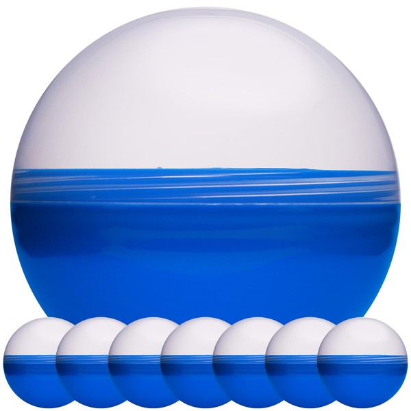 Entervending Claw Machine Capsules Translucent Blue Plastic Sphere Large Party