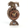Veronese Design 9 Inch Steampunk Mechanical Dragon Clock Resin Sculpture