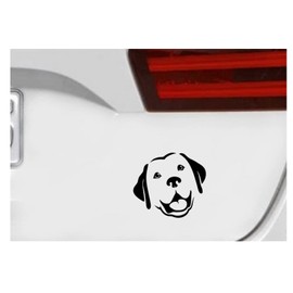 HSC Design Custom Decal Car for Dog Puppy Lab Face Vinyl Decal - Car Truck Laptop Bumper Sticker Decal / Black
