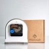 mooqs Wooden Silent Non-Ticking Battery Operated Decorative Small Mini Analog