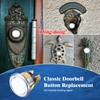 Dreyoo 2 Pack Lighted Doorbell Button Replacement, Easy to Install