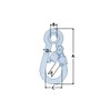Carabiner Clip Snap Hook Eyelet & Screw Nut 7MM x2