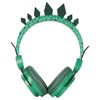 COHEALI Rhinestone Dinosaur Headphones with Mic Wired Headset for School