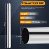2.5 Inch Stainless Steel Exhaust Pipe 40 Inch Long, 2.5"
