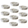Baluue 10pcs Natural Loofah Dish Sponges Durable Kitchen Cleaning Tools