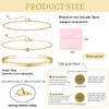 Yamobi 3 Pieces 14K Bracelet Women's Gold Plated Stainless Steel