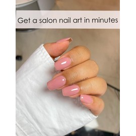 Wahrshei Nagelfolien |20pcs Pinky Rose Pink Nagelfolie Selbstklebend | UV Gel Nagelfolie | Gel Nail Stickers, Gellack Wraps für Nagel