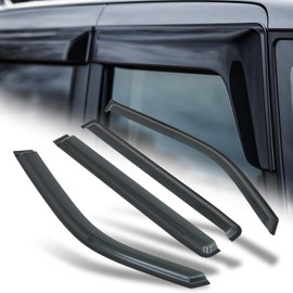 M-AUTO Window Visors Rain Guards Shields Compatible with 09-15 Honda Pilot 4-Dr, Tape-On Rain Guards Shields, 4 PCs