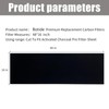 48 x 16 Inch Cut-to-Fit Activated Carbon Fabric Filter Sheet