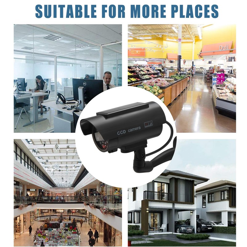 Twilight Garage 2 Packs Dummy Camera Waterproof Bullet Simulated CCTV
