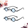 SAFIGLE 2pairs Retro Funny Sunglasses for Men Women Decor Glasses