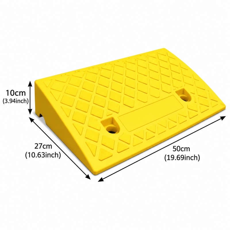 Threshold Ramp for Smooth Access – Non-Slip Plastic Transition Ramp