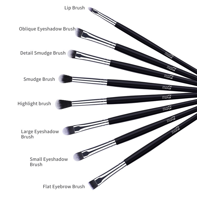 MSQ Eye Makeup Brush Set 8pcs Eyeshadow Makeup Brushes Eye