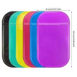 12Colors Diamond Painting Anti-Slip Tools Sticky Mat,Sticky Gel Pad For Holding Tray,Non-Slip Universal Mount Holder For 5D Embroidery Accessory Kits,Diamond Tray Sticky Mats For Kids Adults,5.6x3.3In