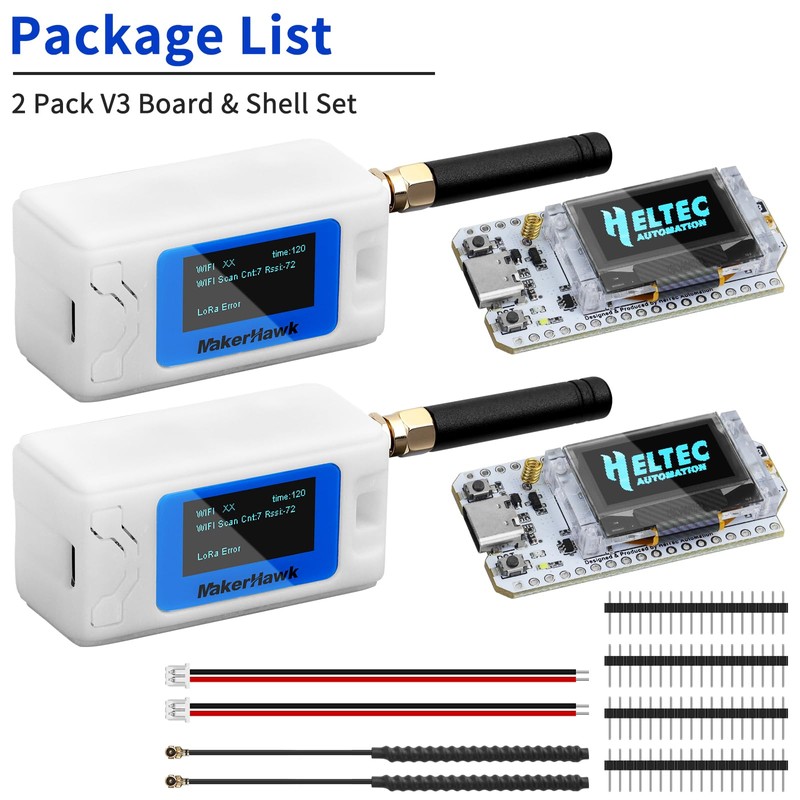 2 Set ESP32 LoRa V3 Development Board + Upgraded N30