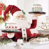 Christmas Santa Snowman Plate Resin Snack Tray Christmas Figurine Snacks