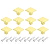 sourcing map 10Pcs Square Cabinet Knobs, 1.2 Inch Square Kitchen