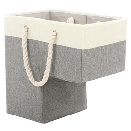 Stair Basket for Stairs with Handle, Staircase Baskets for Carpeted and Wooden Stairs,16" Step Storage Laundry basket for Stairs, Toys, Clothes, Books, Tools, Magazine, with Hard Board, Anti-slip