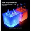 Square Light Up Ice Bucket, Color Changing