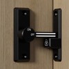 Sliding Door Latch Lock C3 (Black) Latch Hook 10ea