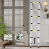 Telescoping Ladder, 6.6 Ft Extension Ladders with Anti-Slip Feet and