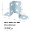 heneng 4 Pcs 8 Hole Wing Shaped Fitting for 1-5/8"
