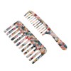 SAFIGLE 2Pcs Wide Tooth Hairdressing Comb Smooth Combs for Home