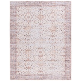 SAFAVIEH Tucson Collection Area Rug - 8' x 10', Beige & Gold, Persian Design, Non-Shedding Machine Washable & Slip Resistant Ideal for High Traffic Areas in Living Room, Bedroom (TSN179B)