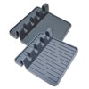 Acopelo Paint Brush Holder Set, Portable Silicone Stands with 4