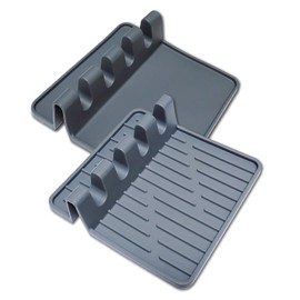 Acopelo Paint Brush Holder Set, Portable Silicone Stands with 4 Slots, 2 Pack