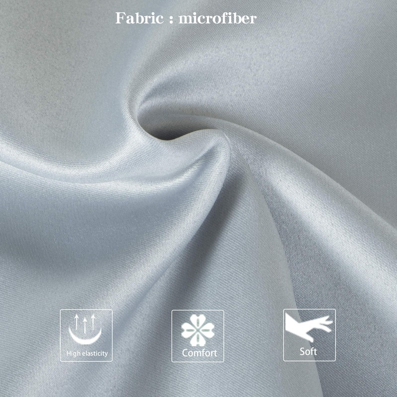 NTBAY Zippered Satin Body Pillow Pillowcase, Silky Slip Cooling Body