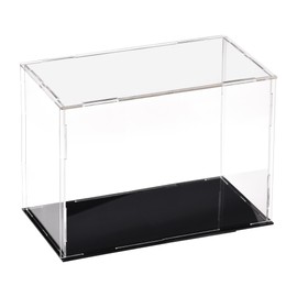 sourcing map Acrylic Clear Display Case Box Dustproof Protection Showcase Cube Collectibles Show Box 20x10x15cm