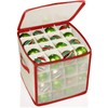 DEENZ CHRISTMAS TREE 64 BAUBLE DECORATIONS STORAGE BOX WITH ZIP
