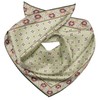 Elizabetta Men's Hand Rolled Silk Neckerchief Scarf, Large Bandana, 27"