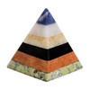 NOVICA Artisan Handmade Gemstone Pyramid Paperweight Sculpture Peru [3.3in H