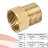 MECCANIXITY Brass Check Valve, G3/4 Male Female Thread 30x33mm Outward