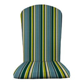 RSH DECOR: Foam Adirondack Chair Cushion | 48” x 20” x 2” | All-Weather Spun Fabric | Water and Fade-Resistant | Outdoor Cushion for Patio Furniture | Covert Capri Blue Stripe