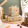WRAPAHOLIC Kraft Floral Wrapping Paper Roll - Mini Roll -