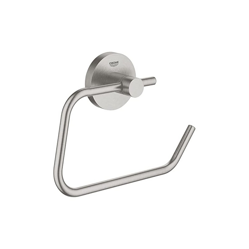 GROHE Start - Papierhalter (Material: Metall, verdeckte Befestigung, ohne Deckel,