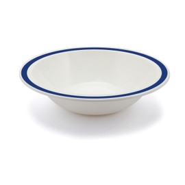 Harfield 17.3cm Polycarbonate Plastic Rimmed New Duo Bowl Royal Blue (Pack of 4)
