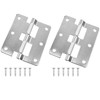 PIYANYO Silver 3.03× 2.64-inch (77×67mm) Quick-Release Hinges Detachable Hinges Specially